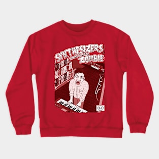 Funny Synthesizer Zombie Crewneck Sweatshirt